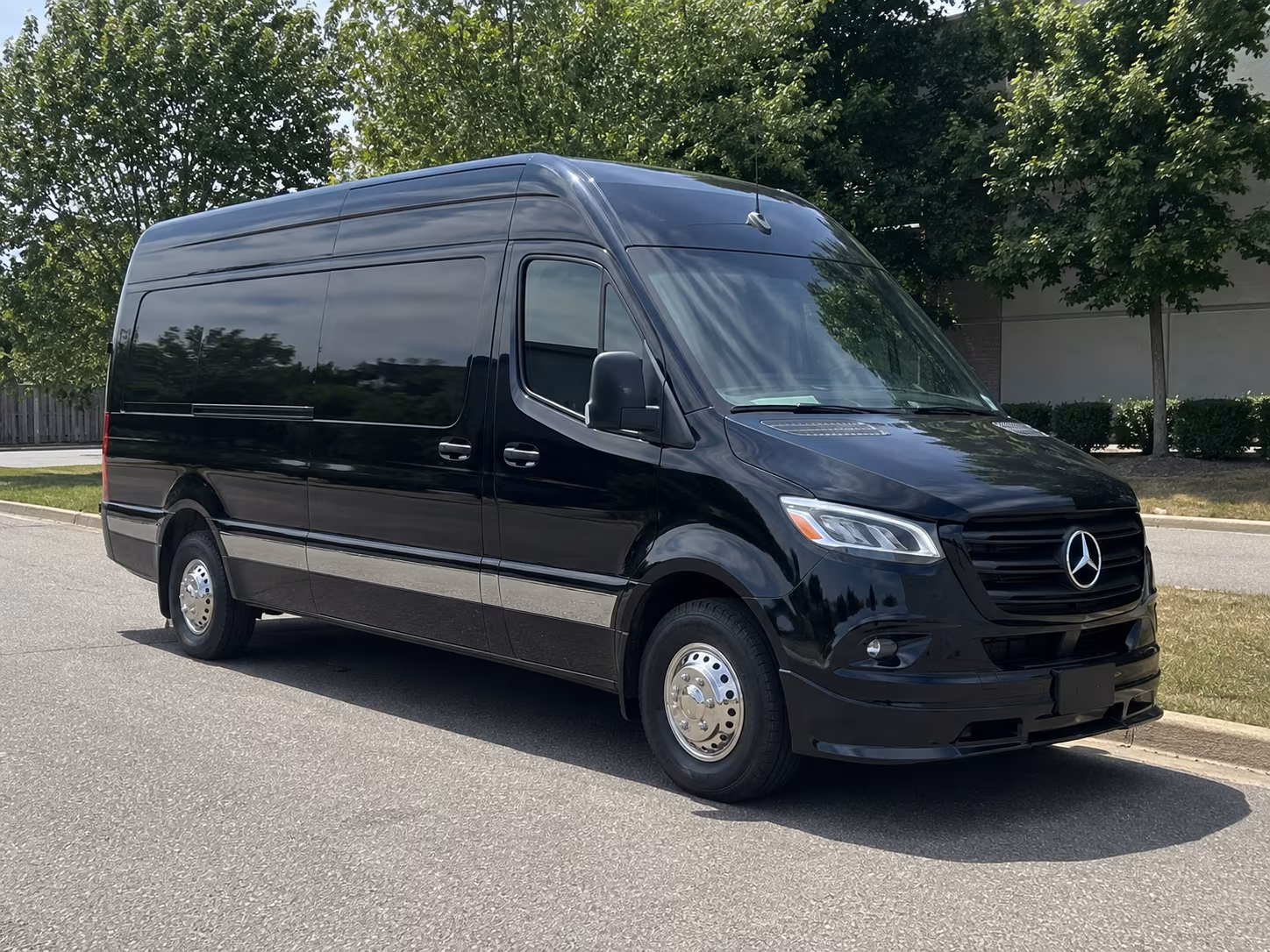 sprinter van minibus rentals for corporate groups flying through dtw