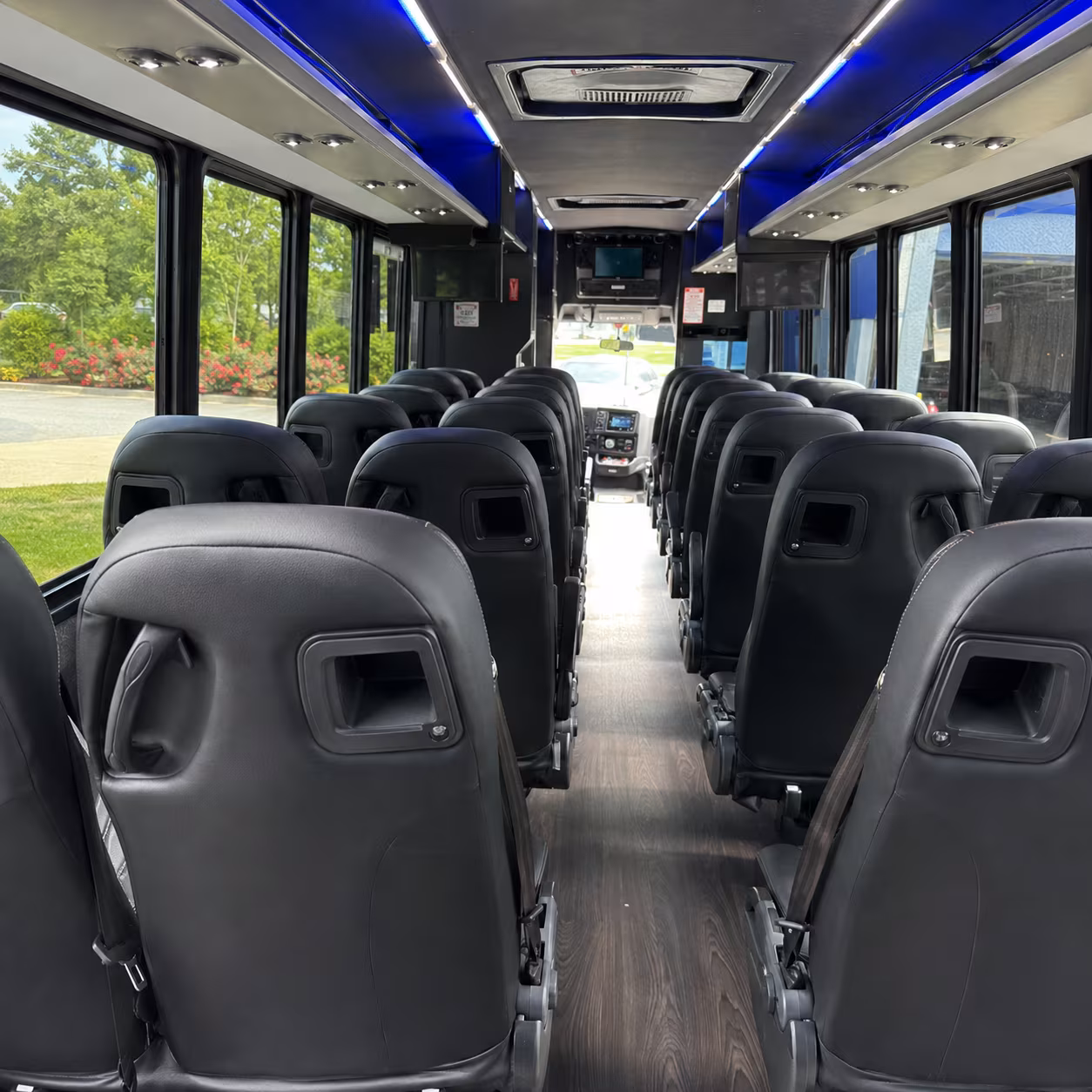 westland 30 passenger minibus interior