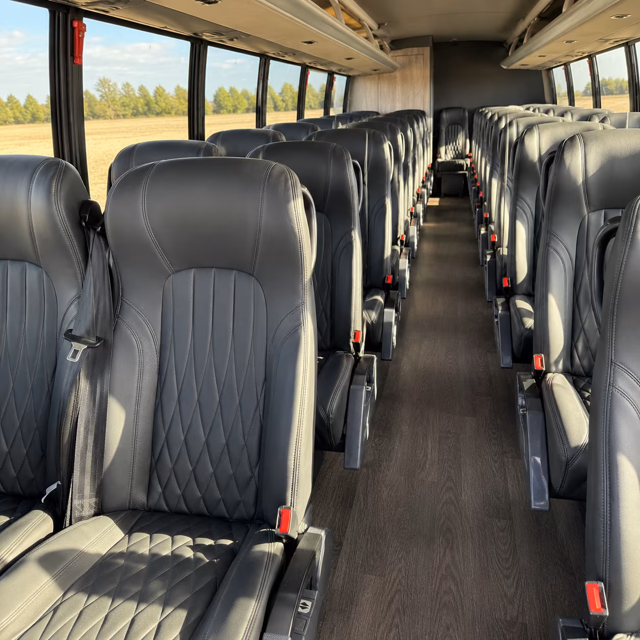 westland 35 passenger minibus inside