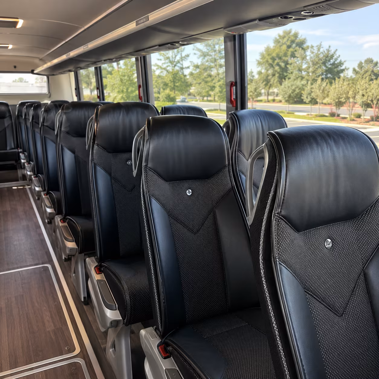westland 45 passenger charter bus interior