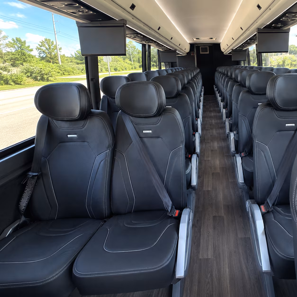 westland 47 passenger charter bus inside