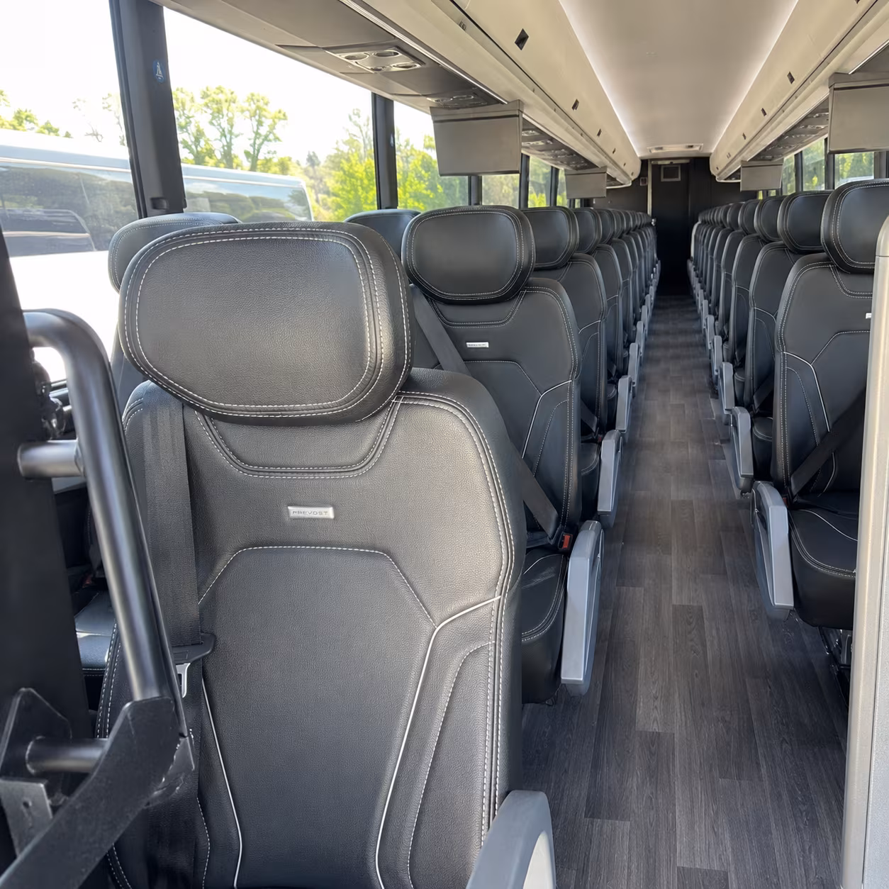 westland 47 passenger charter bus interior