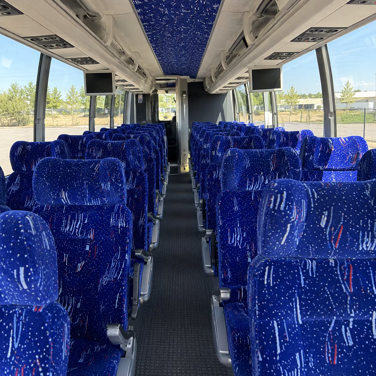 westland 54 passenger charter bus interior